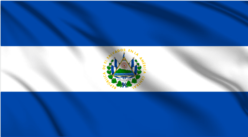 El Salvador National Flag Wall Art - beink online art store