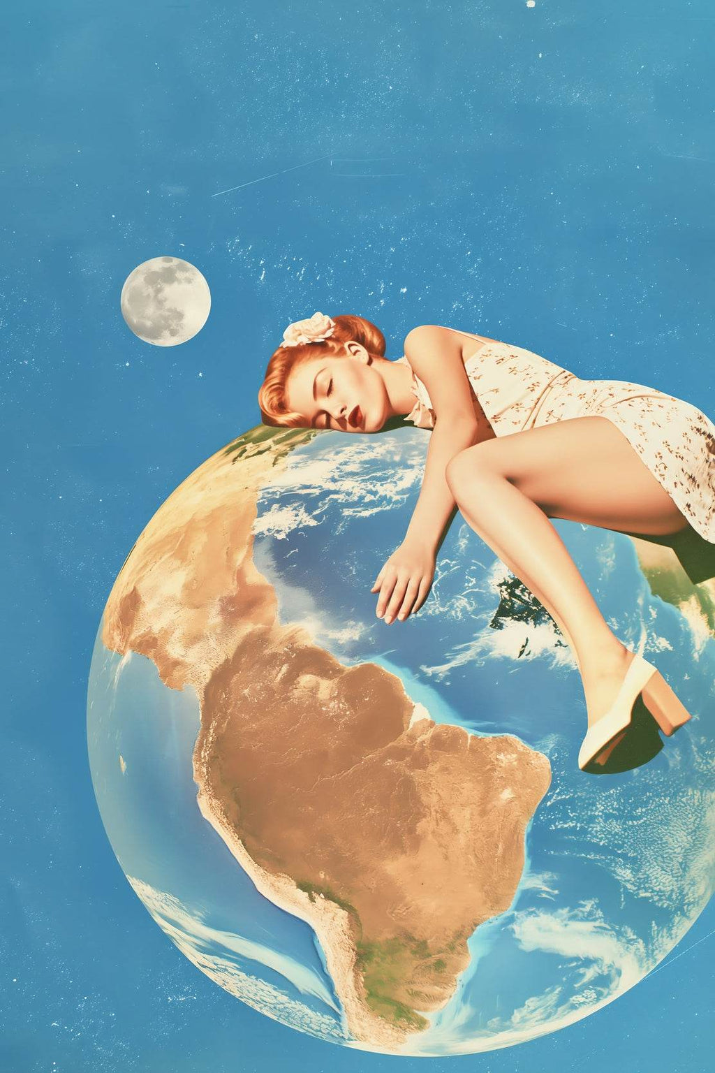 Earth in The Arms Of a Woman Wall Art - beink online art store