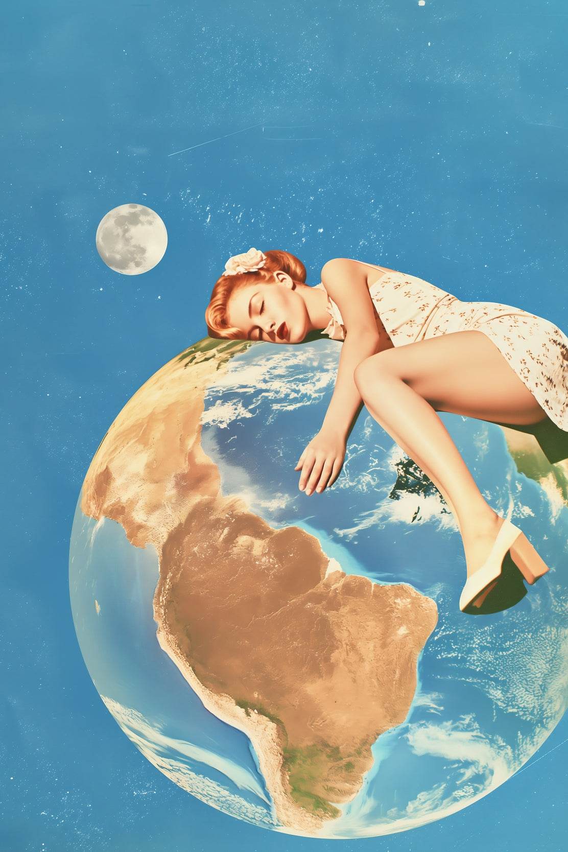 Earth in The Arms Of a Woman Wall Art - beink online art store