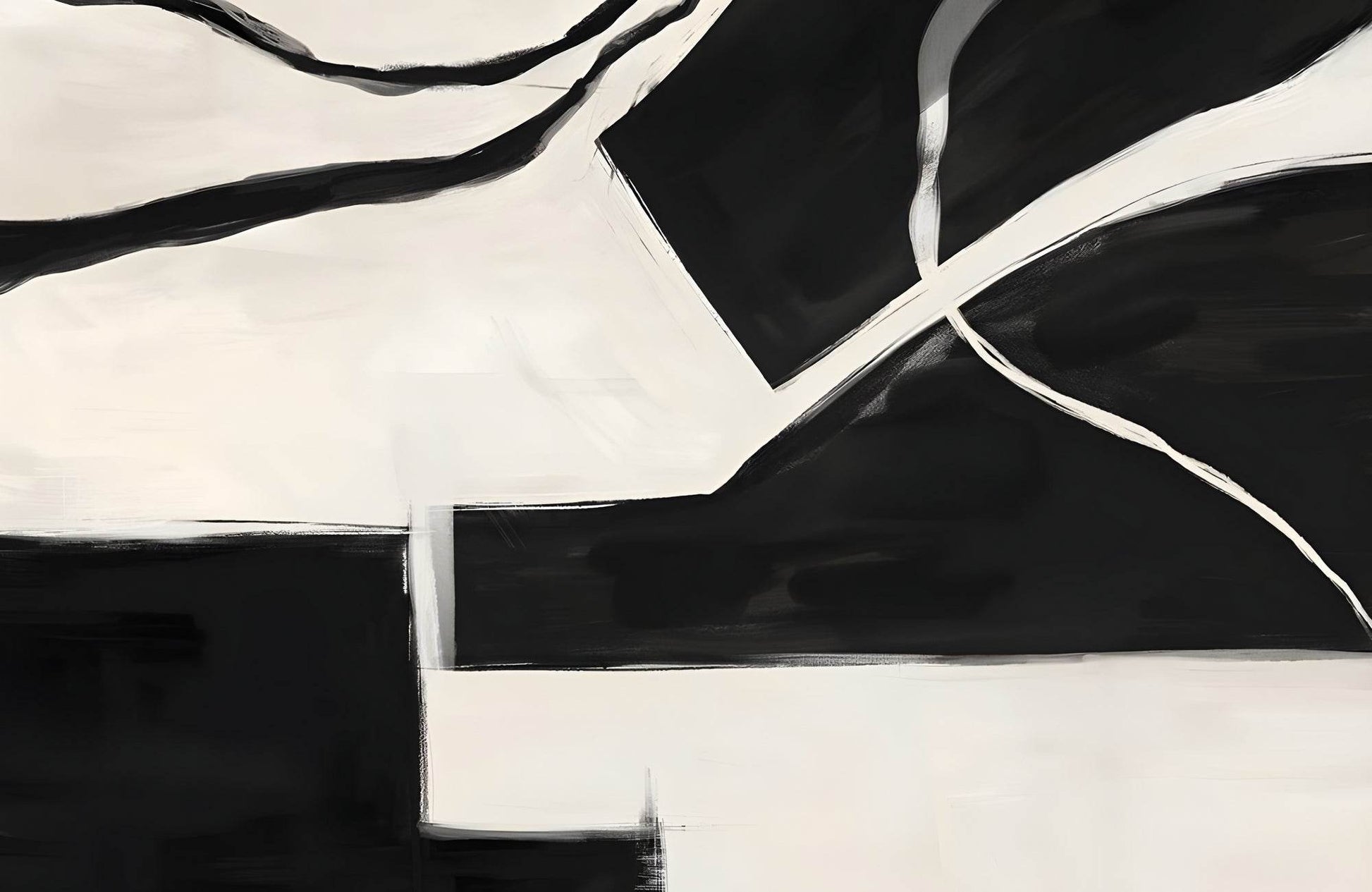 Black and White Flux Wall Art - beink online art store