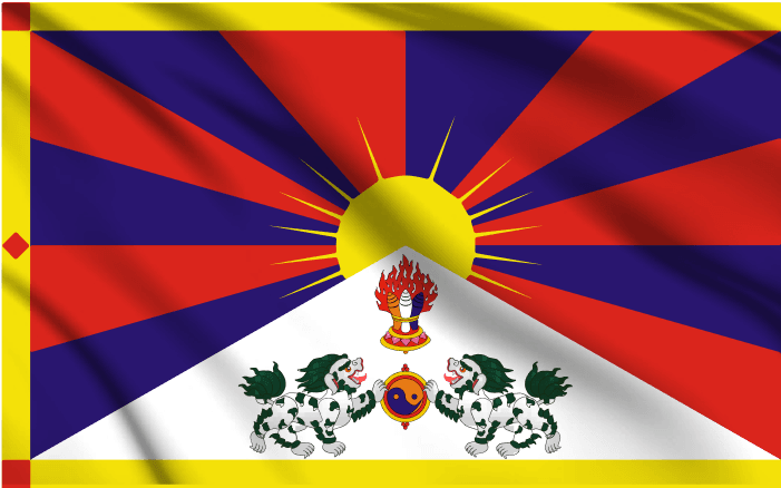Tibet National Flag Wall Art - beink online art store