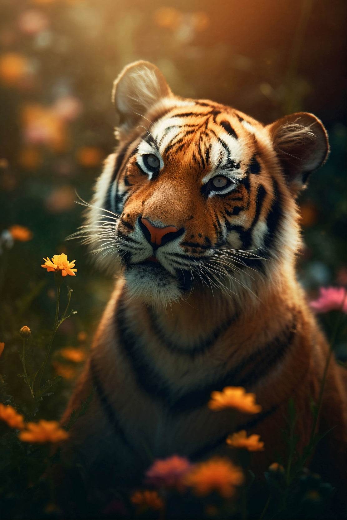Bengal Tiger Animal Wall Art - beink online art store