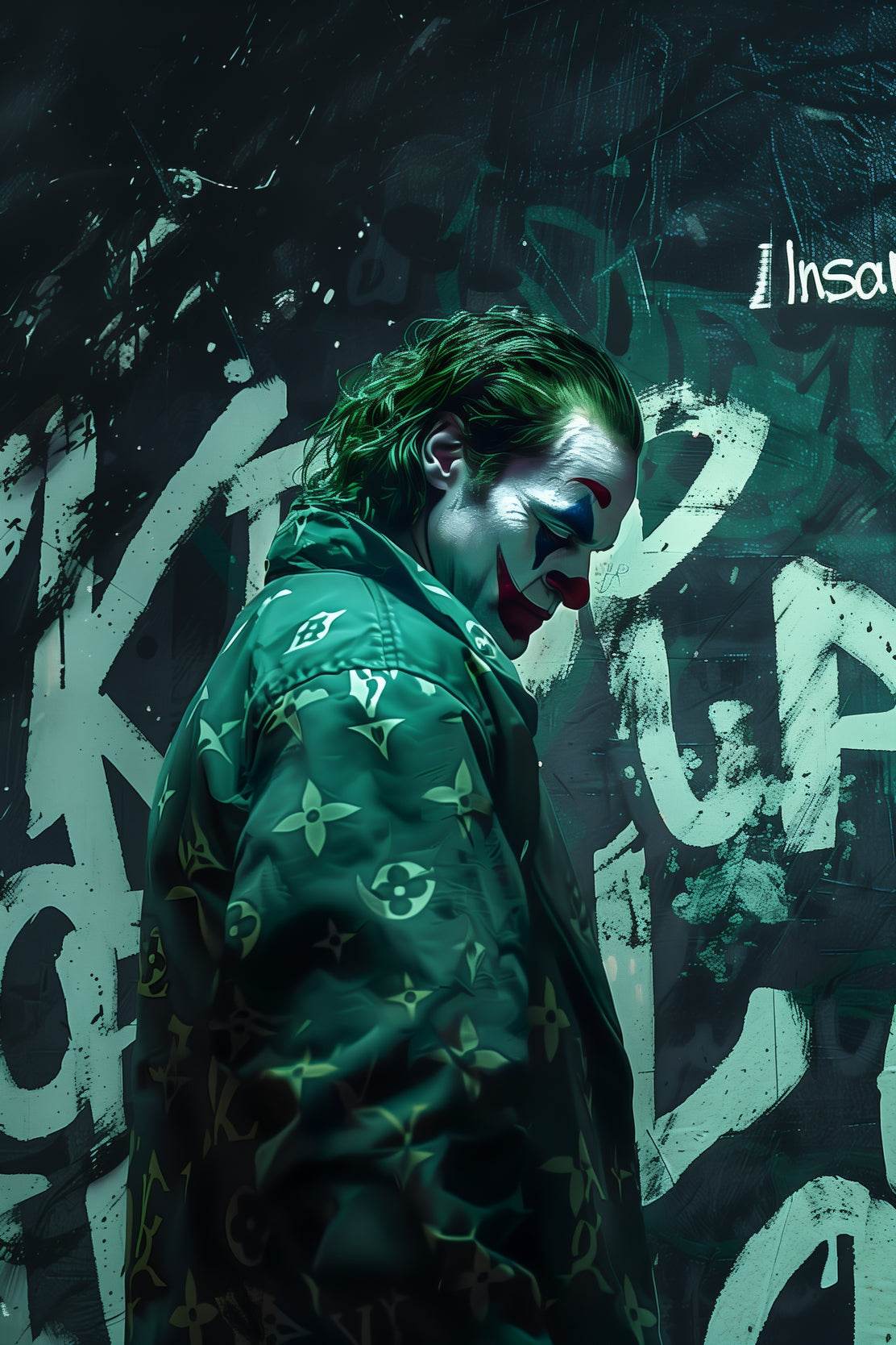 Joker Character Premium Portrait Wall Art - beink online art store