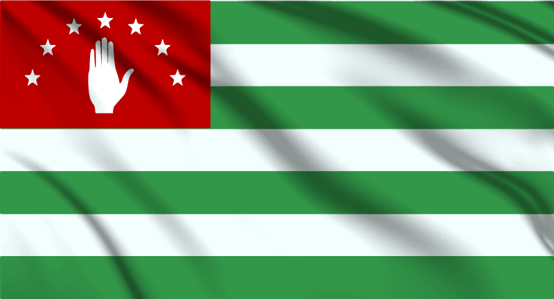 Abkhazia National Flag Wall Art - beink online art store