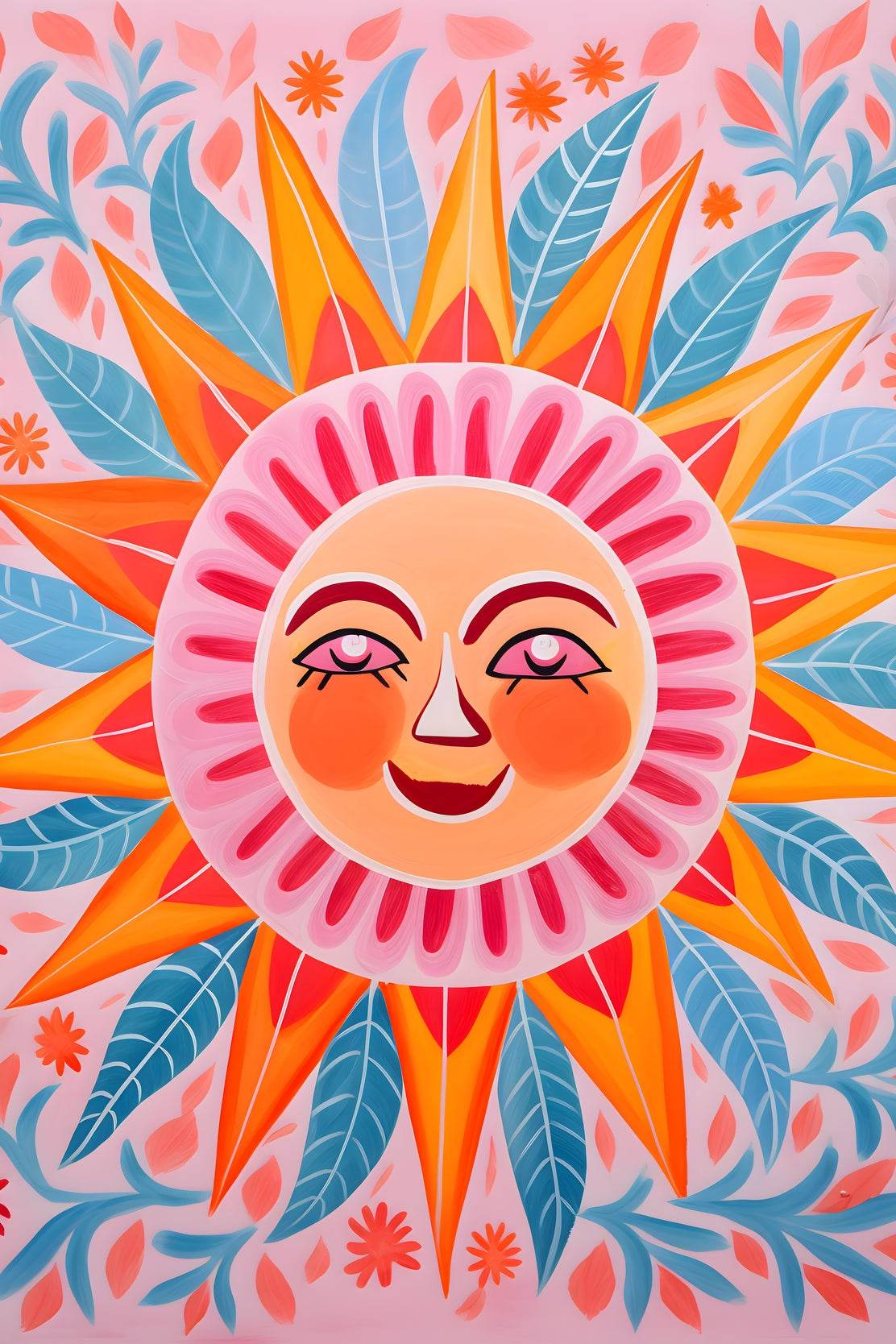 Mystical Smiling Sun Wall Art - beink online art store