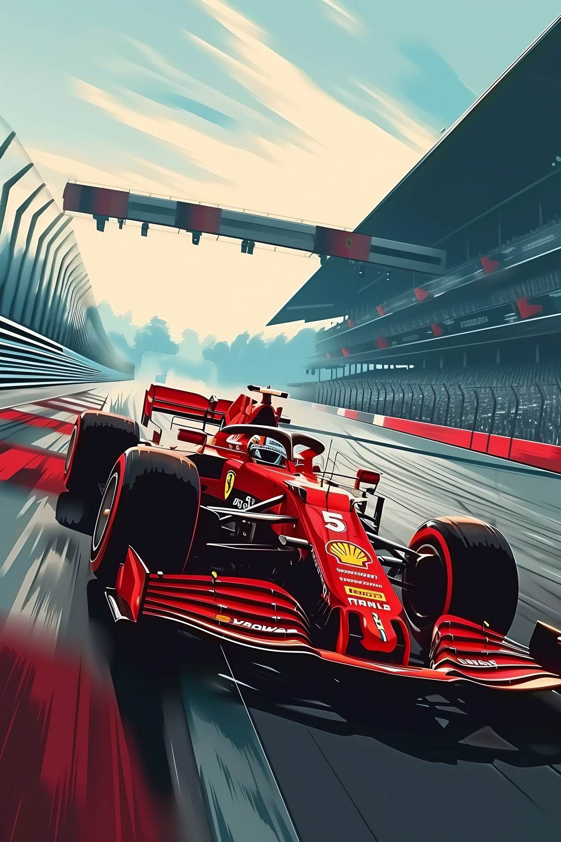 Formula 1 Rally Modern Wall Art - beink online art store