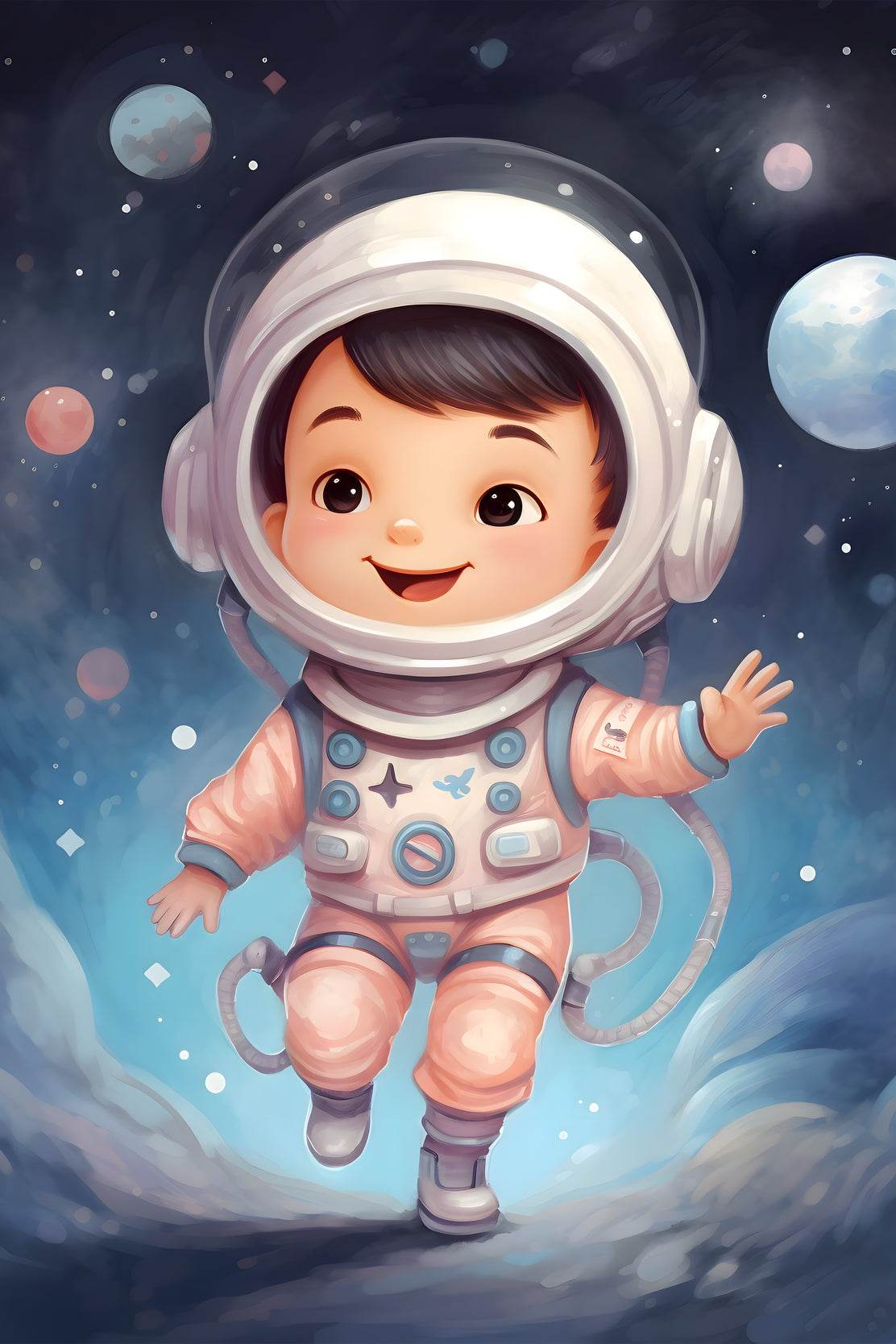 Cute Baby Astronaut Artwork - beink online art store