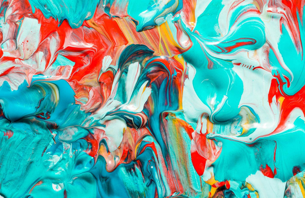 3D Effect Wavy Oil Paint Abstract Wall Art - beink online art store