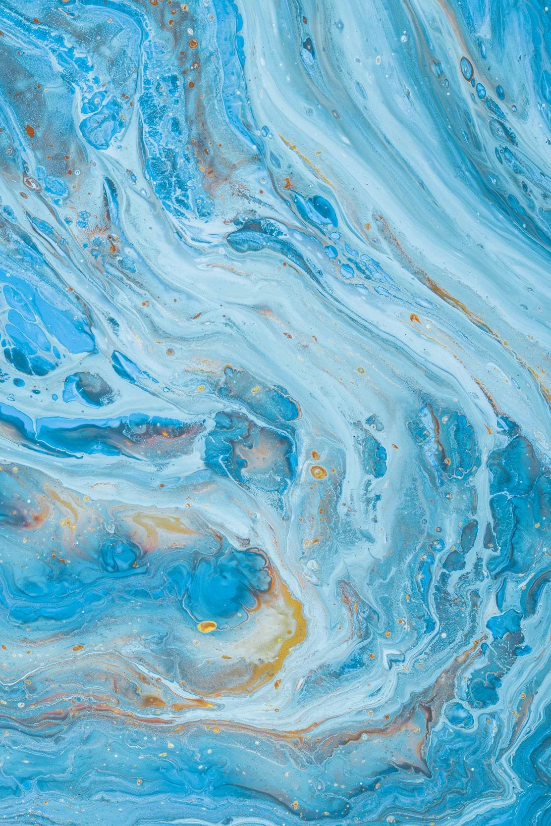 Waves View Brush Strokes Abstract Wall Art - beink online art store