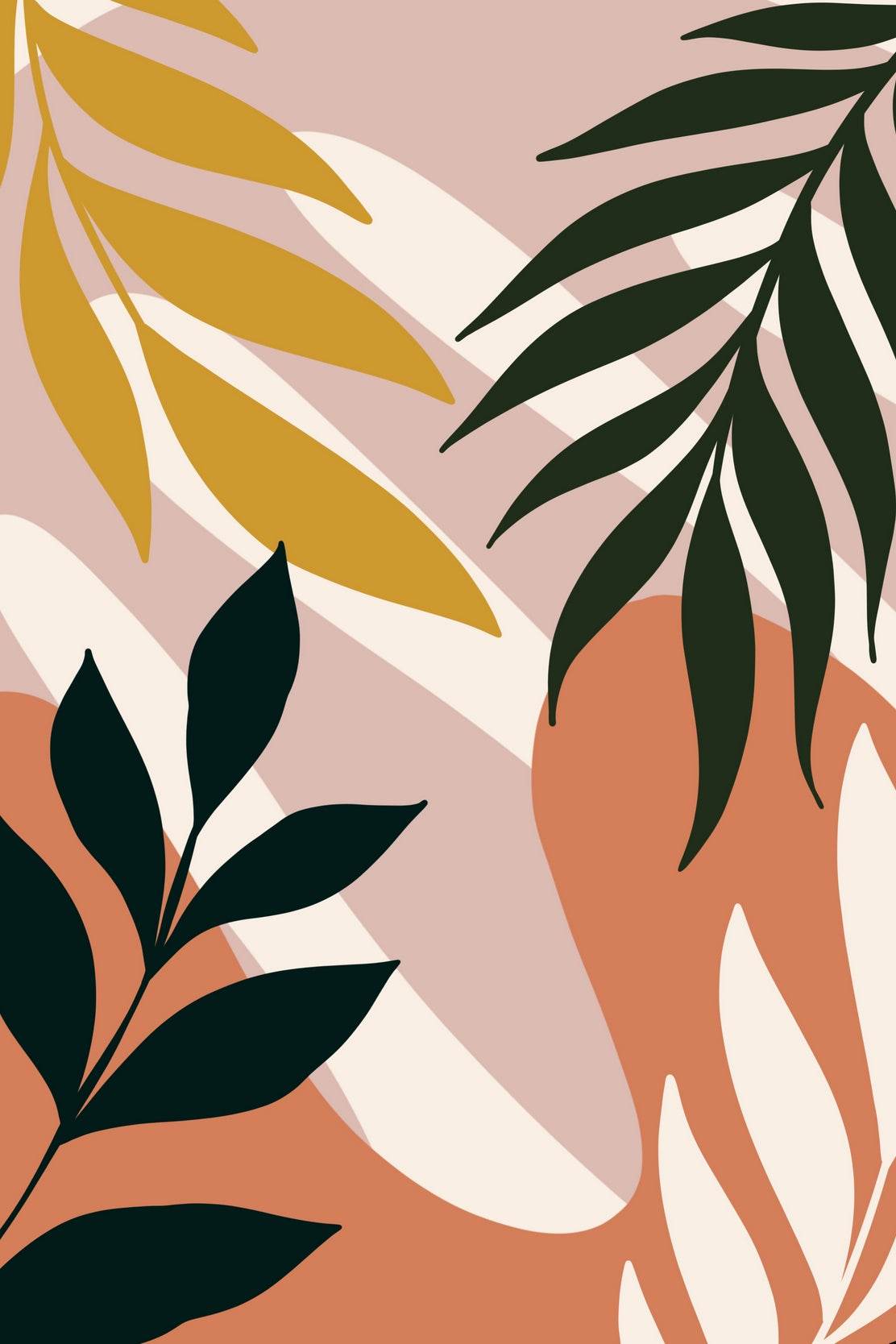 Leaves of Tropical Plants Wall Art - beink online art store