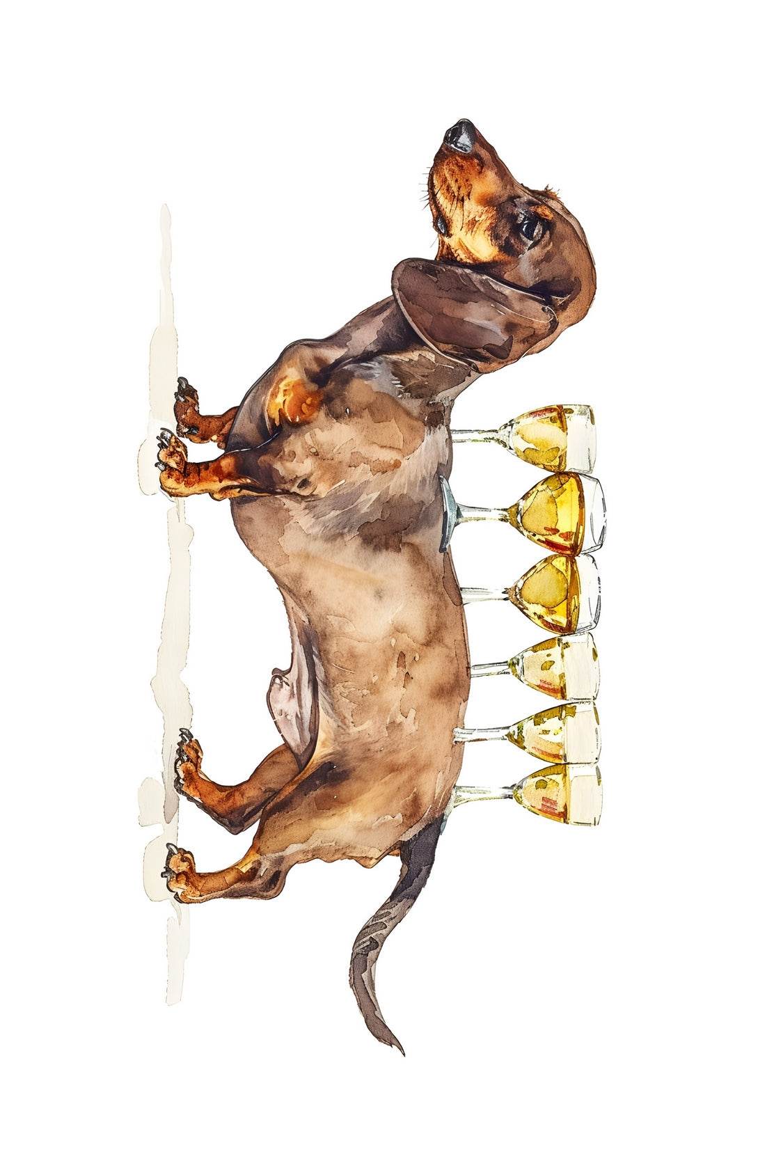 Dog Design Wine Table Wall Art - beink online art store