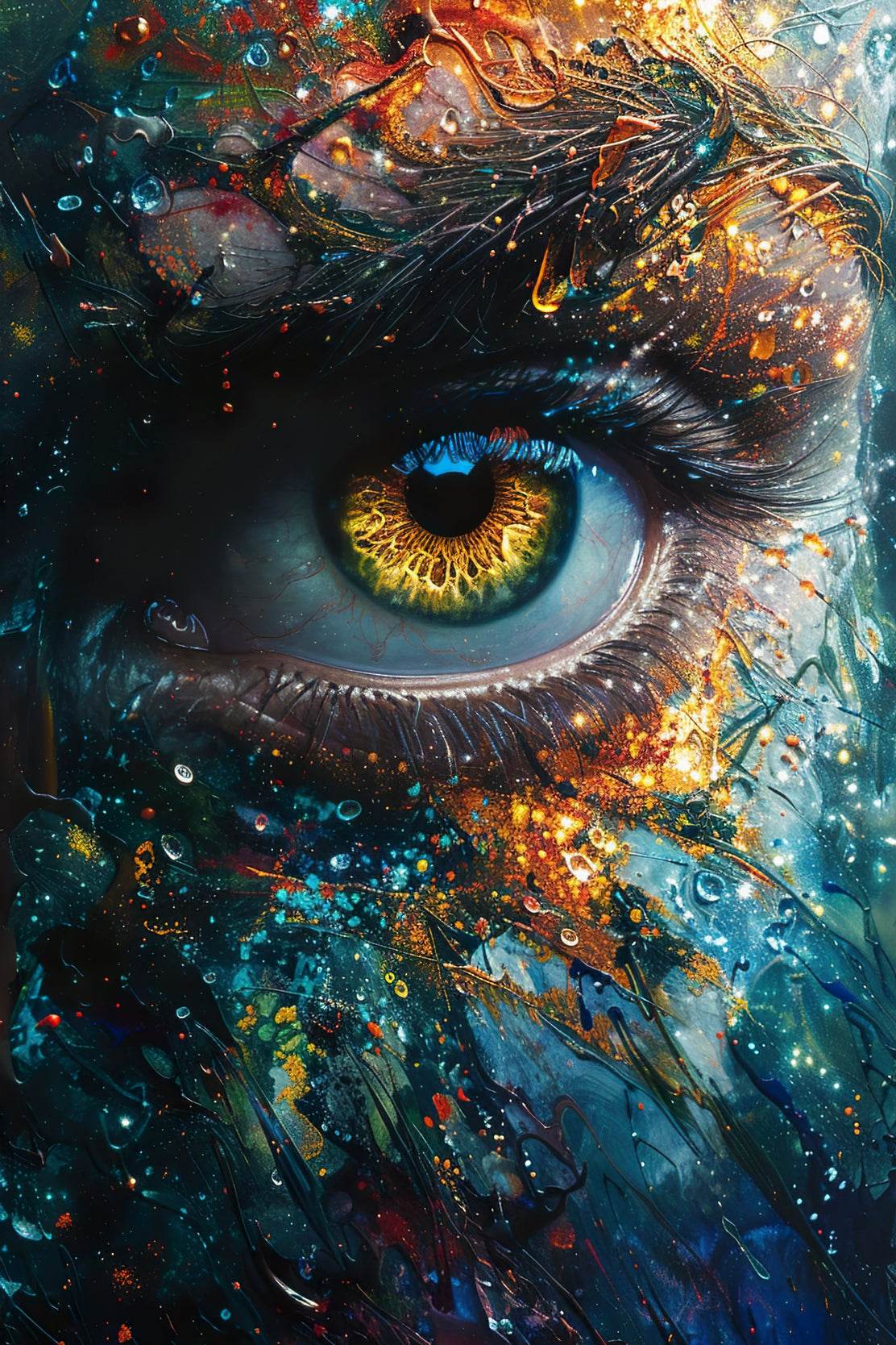 Cosmic Eye Digital Art - beink online art store