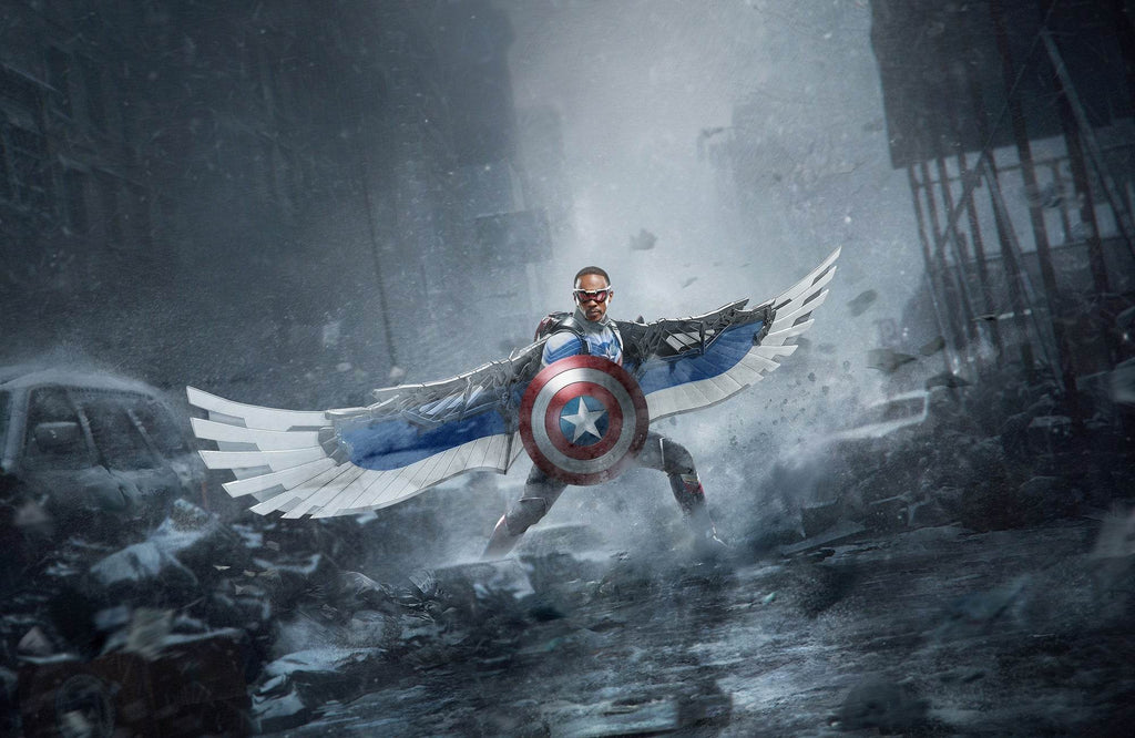 MARVEL Falcon with Captain America Shield Wall Art - beink online art store