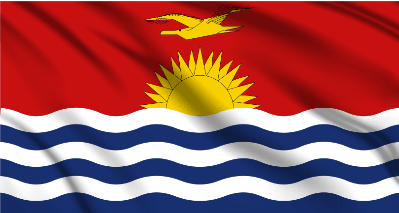 Kiribati National Flag Wall Art - beink online art store
