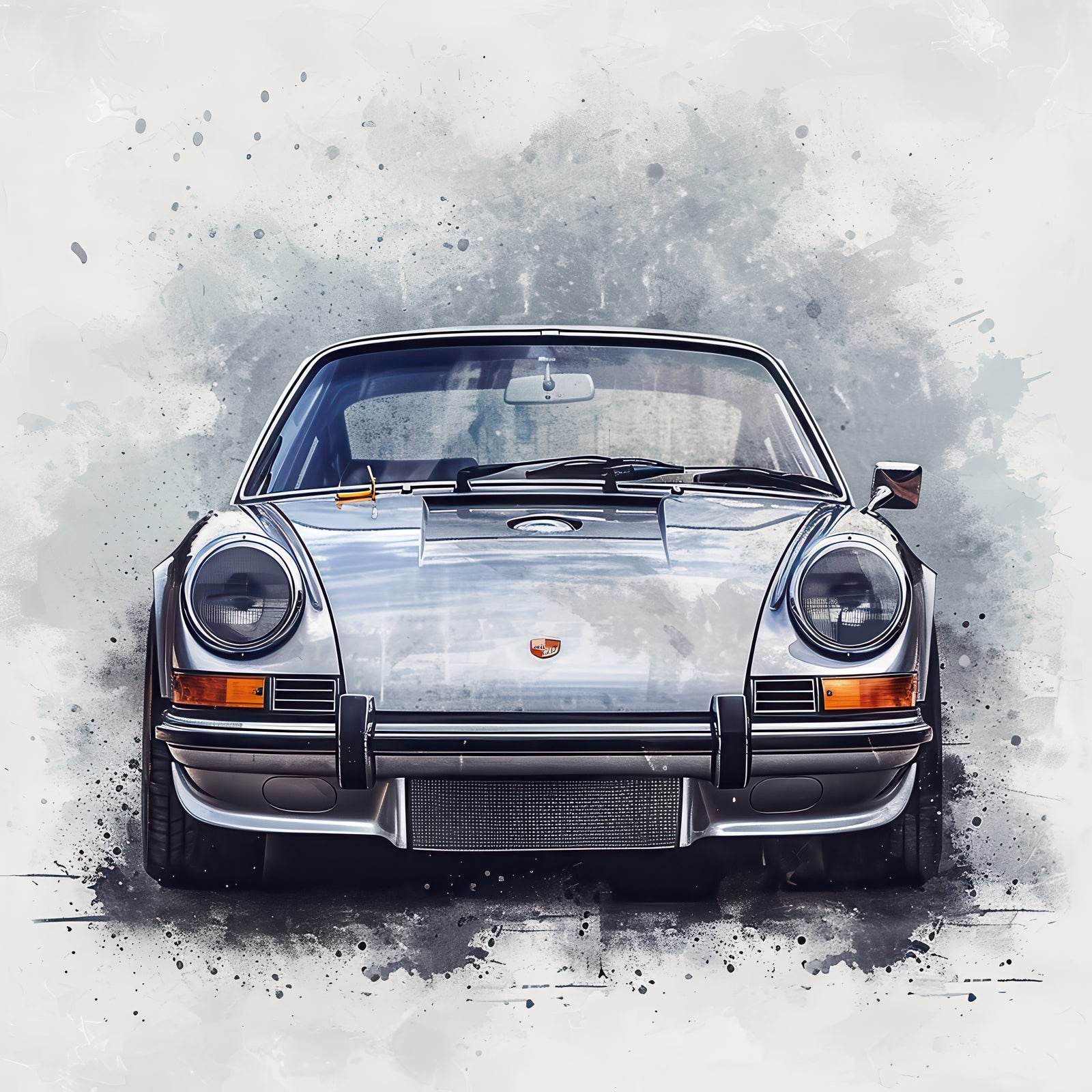 Watercolor Porsche911 Wall Art - beink online art store