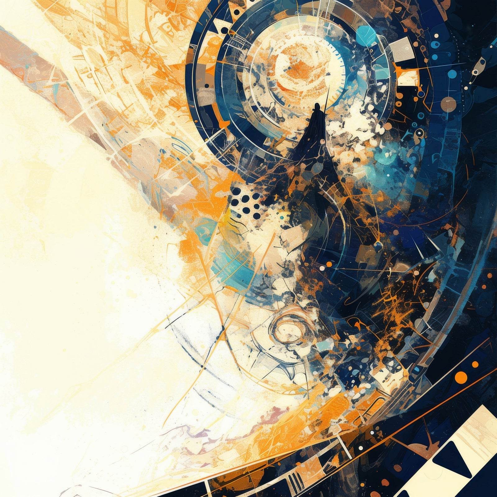 Clock Abstract Wall Art - beink online art store