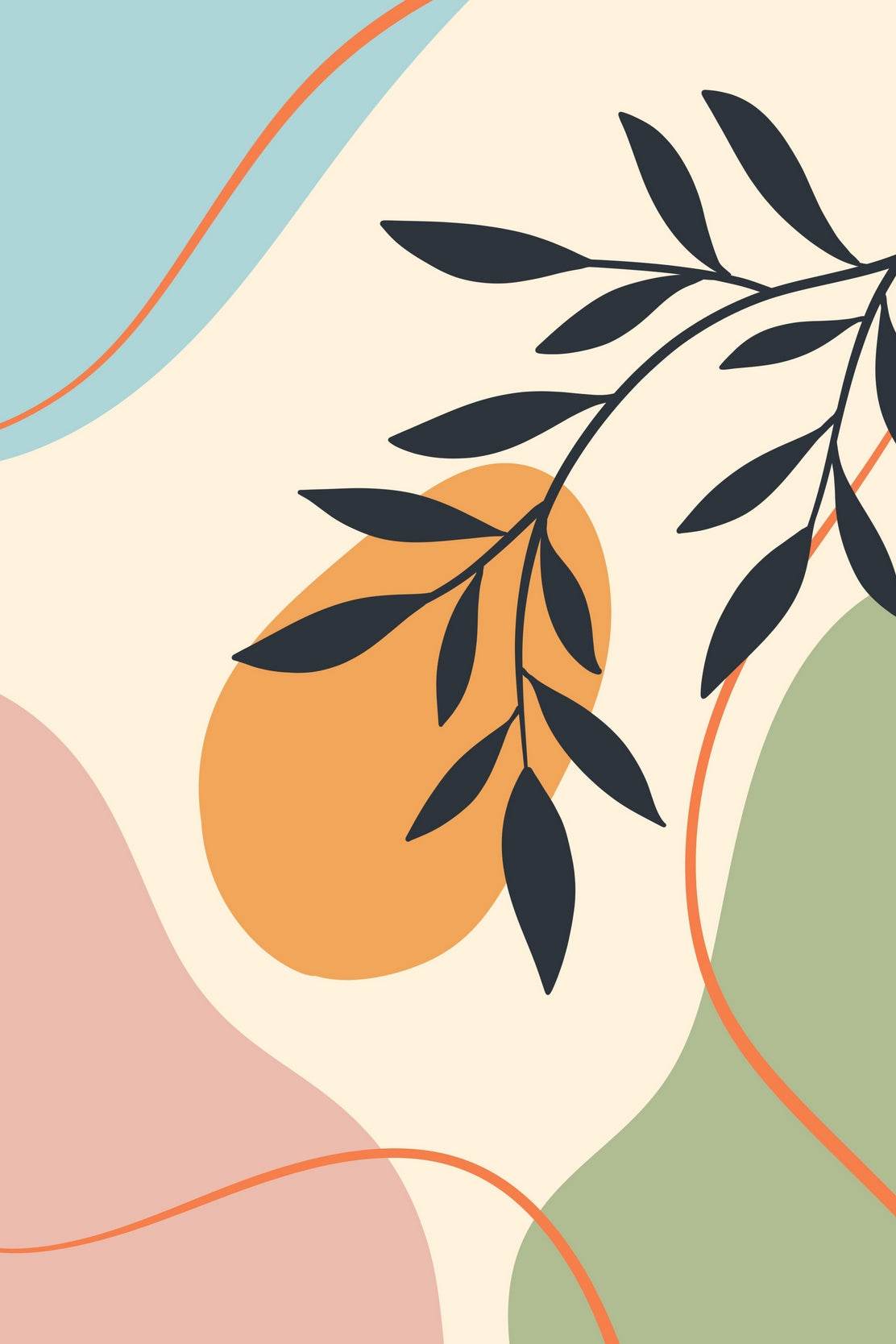 Olive Branches And Laves Wall Art - beink online art store