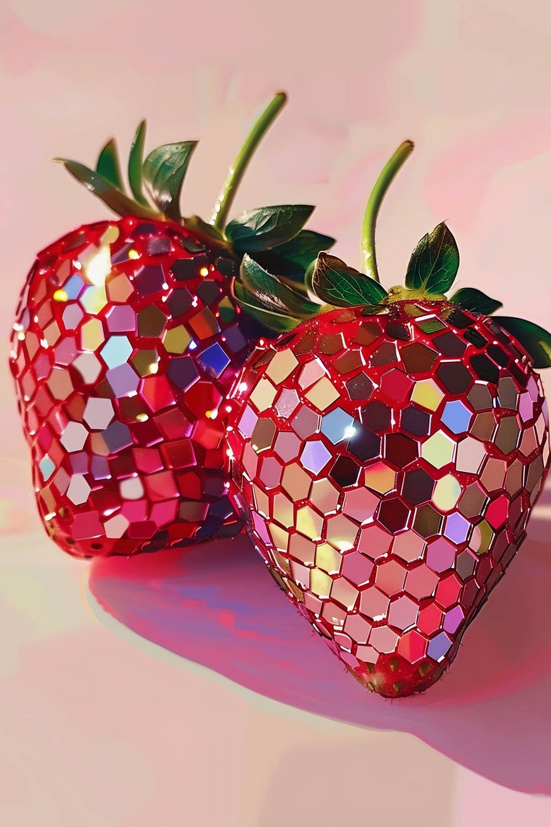 Kids Disco Strawberries Wall Art - beink online art store