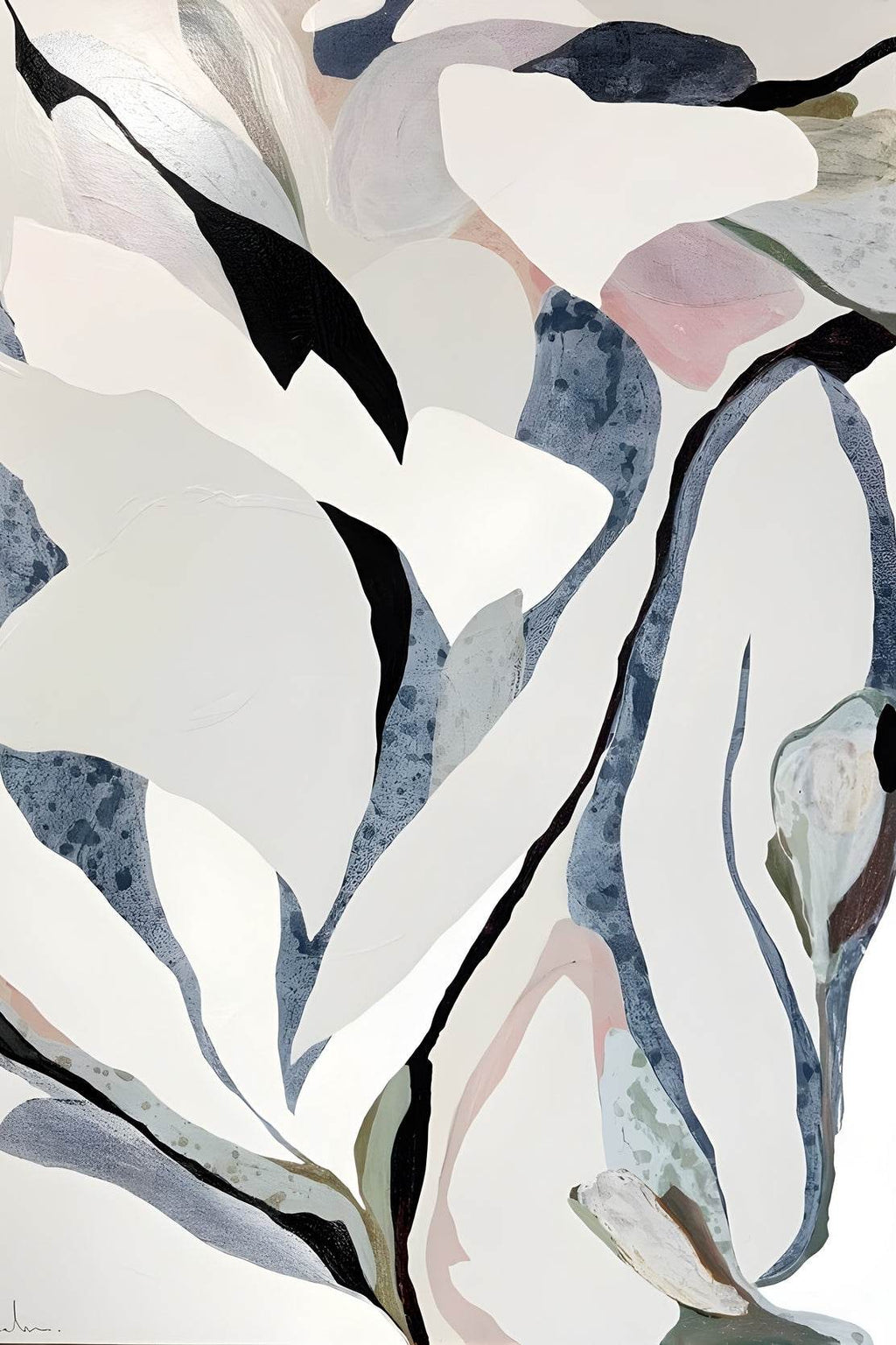 Serene Serenity- Floating Organic Shapes Wall Art - beink online art store