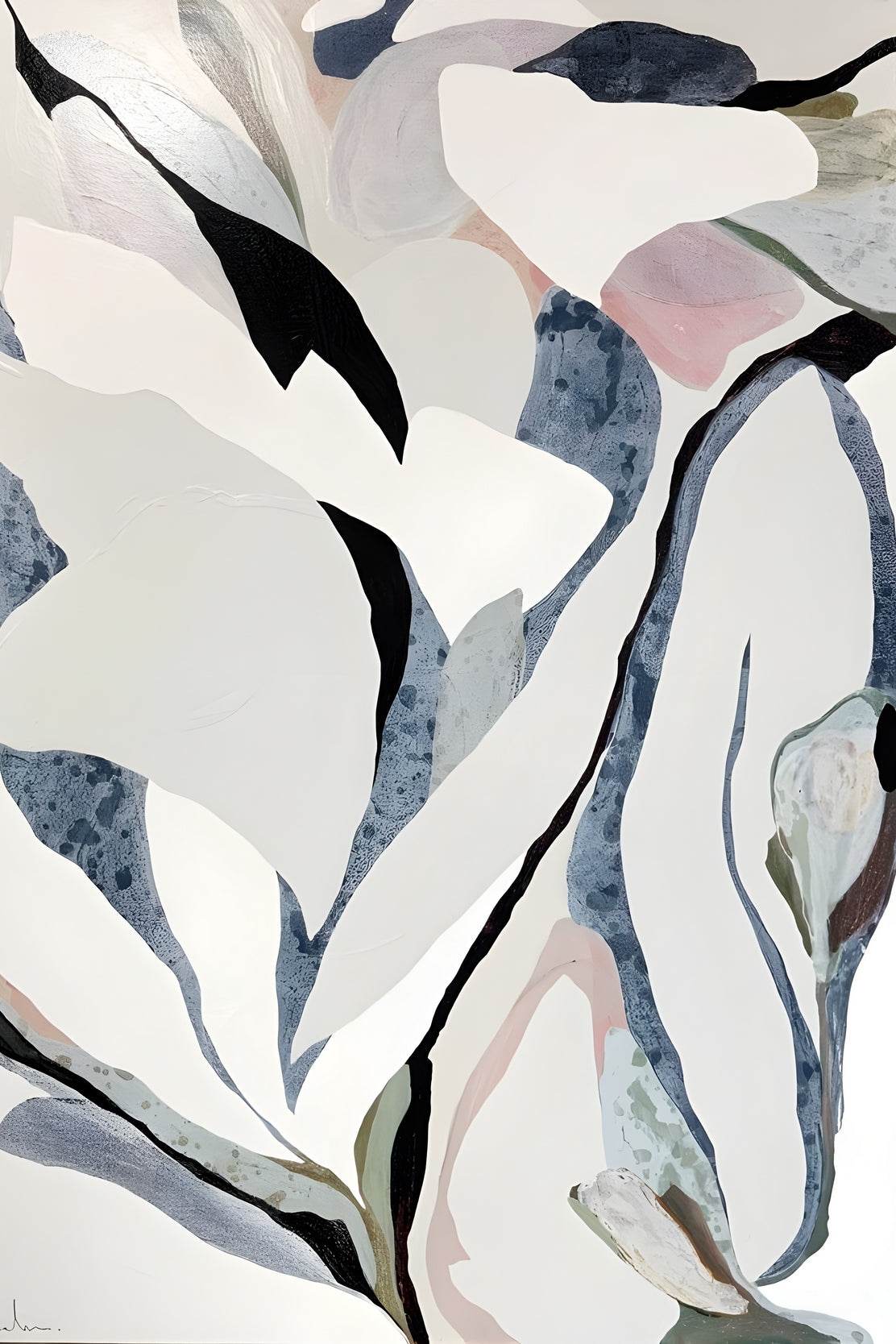 Serene Serenity- Floating Organic Shapes Wall Art - beink online art store