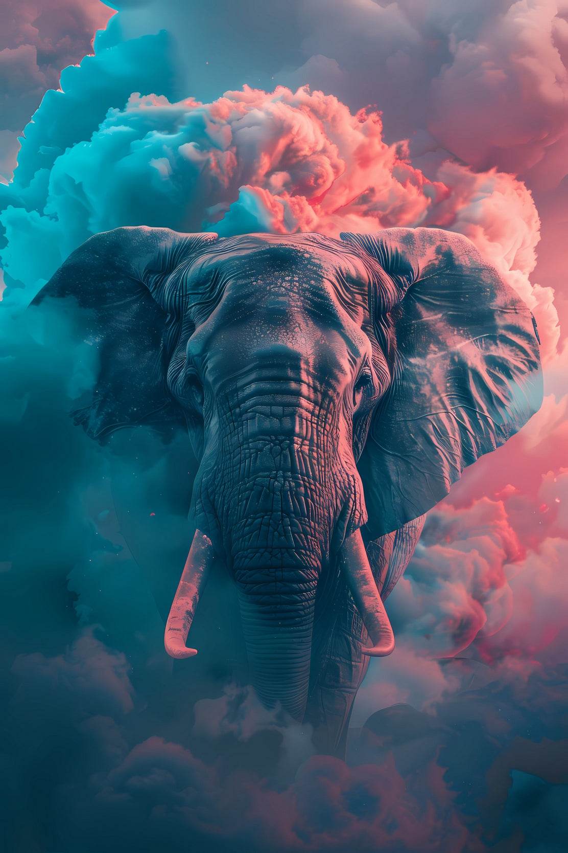 Indian Elephant Animal Wall Art - beink online art store
