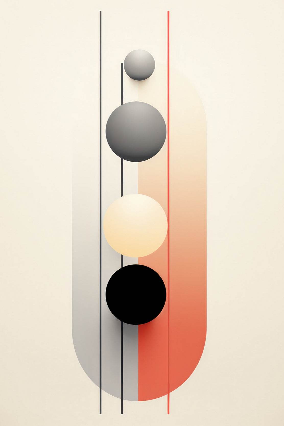 Geometric Shapes Circle Abstract Wall Art - beink online art store