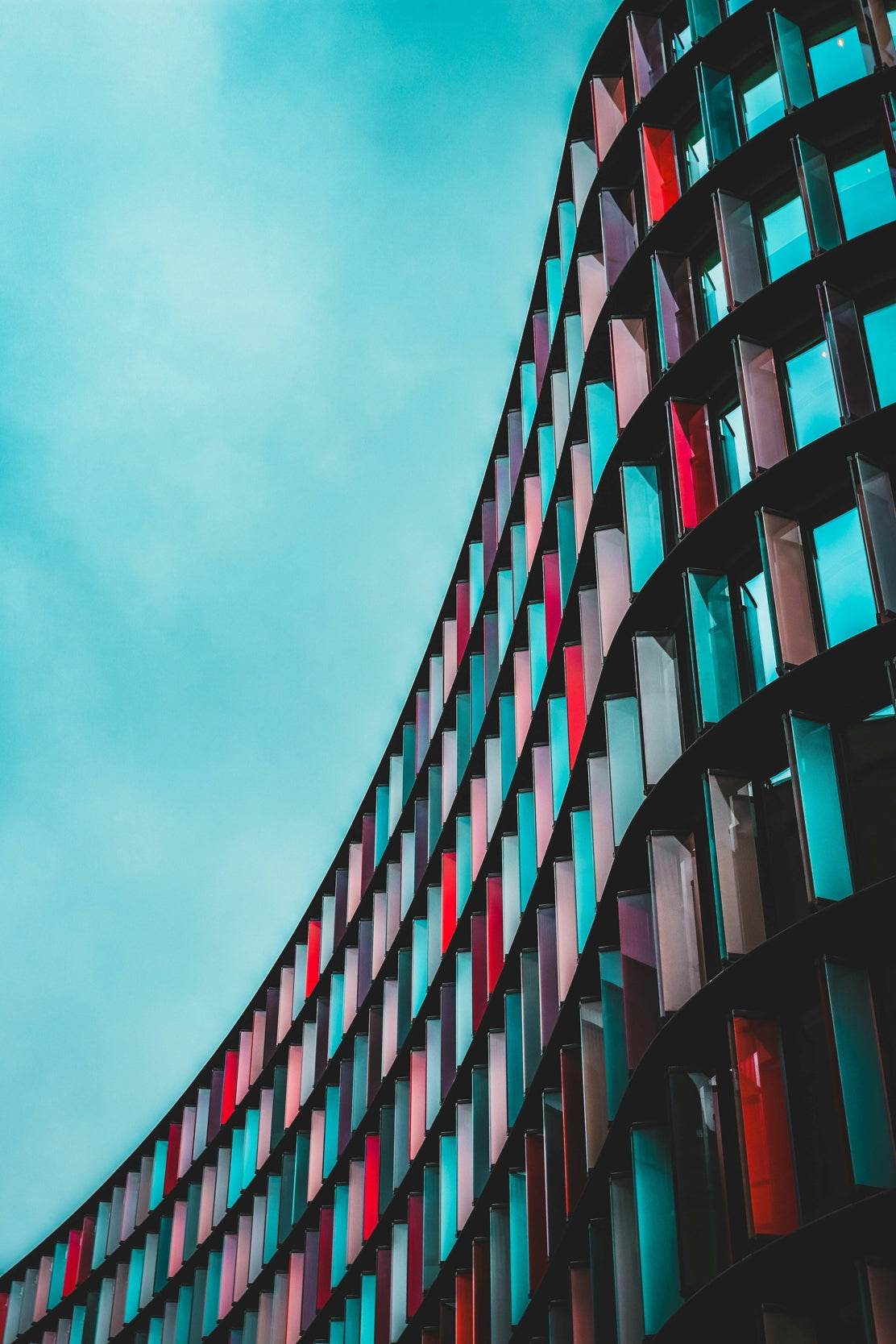 Slightly Curved Building Abstract Wall Art - beink online art store