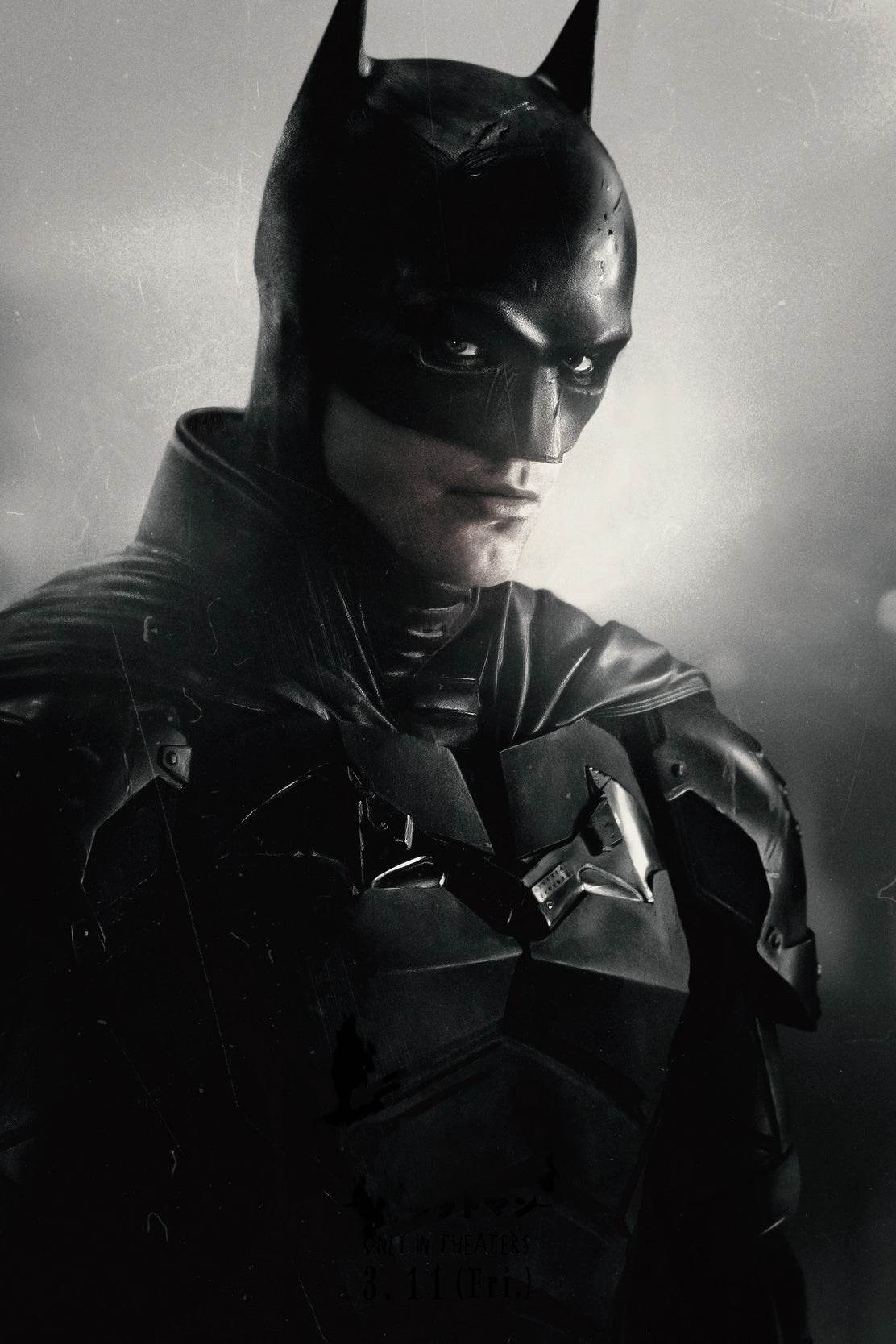 The Batman Black And white Wall Art - beink online art store