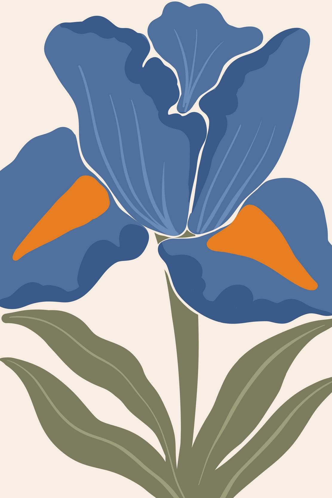 Butterfly Pea Flower On White Background ArtWork - beink online art store
