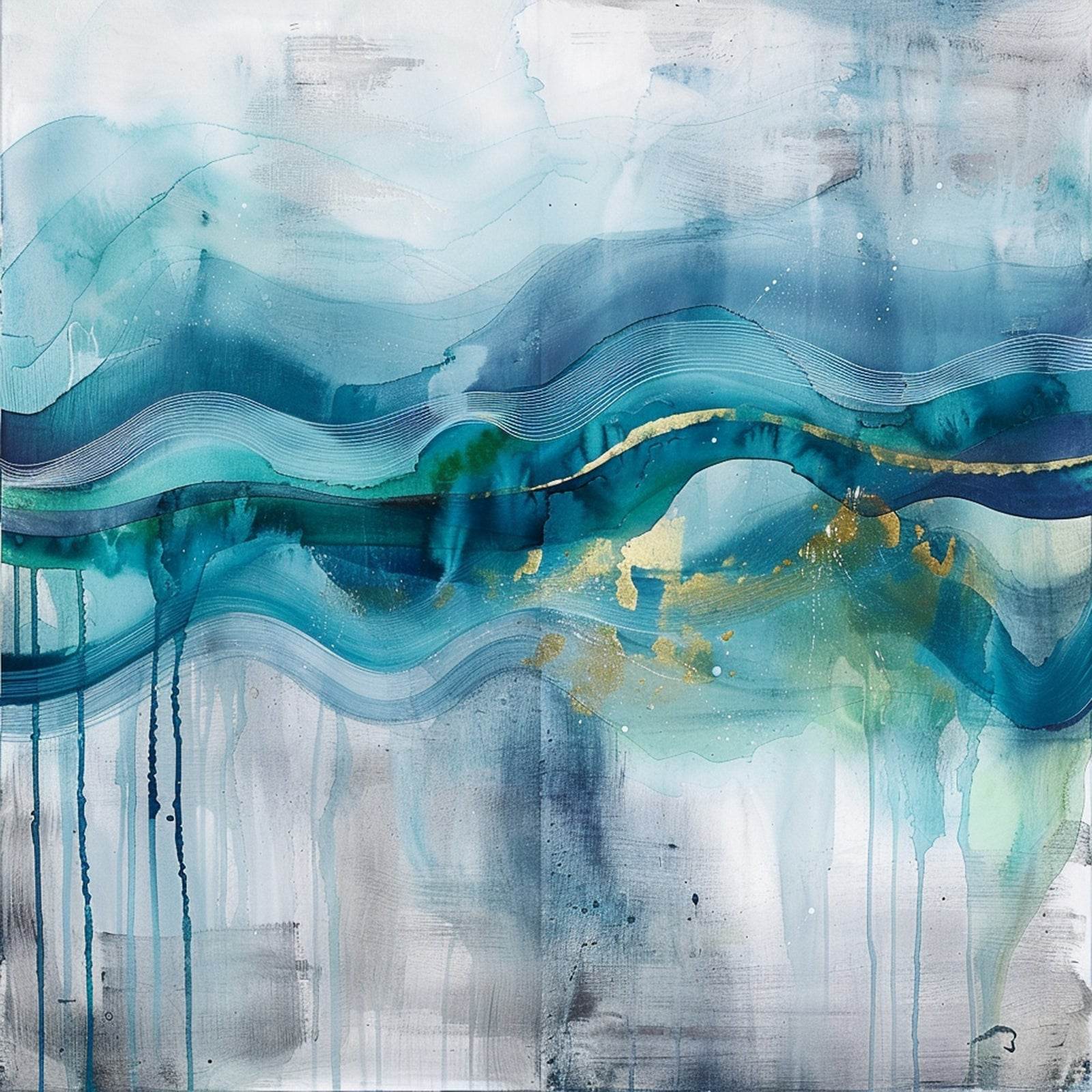 Water Paint Abstract Wall Art - beink online art store