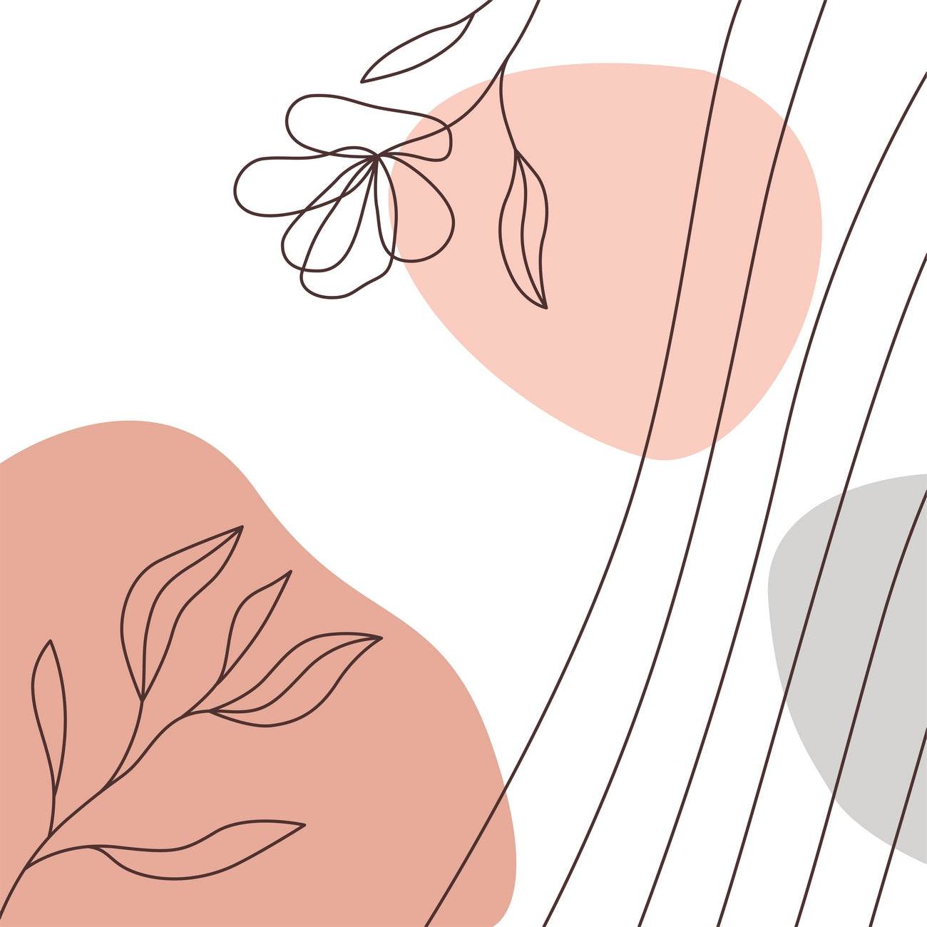 Floral Line Art Minimalist - beink online art store
