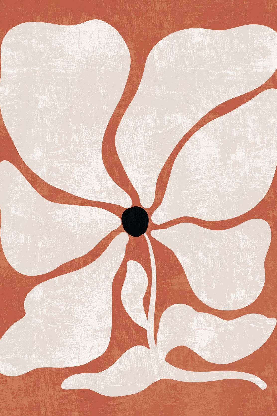 Red Daffodil Daisy Flowers ArtWork - beink online art store