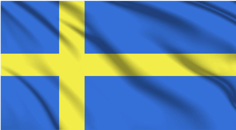 Sweden National Flag Wall Art - beink online art store
