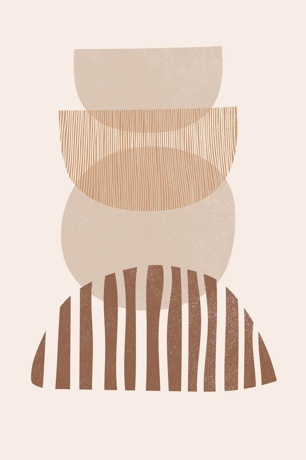 Abstract Shapes and Lines Stacked Stones ArtWork - beink online art store