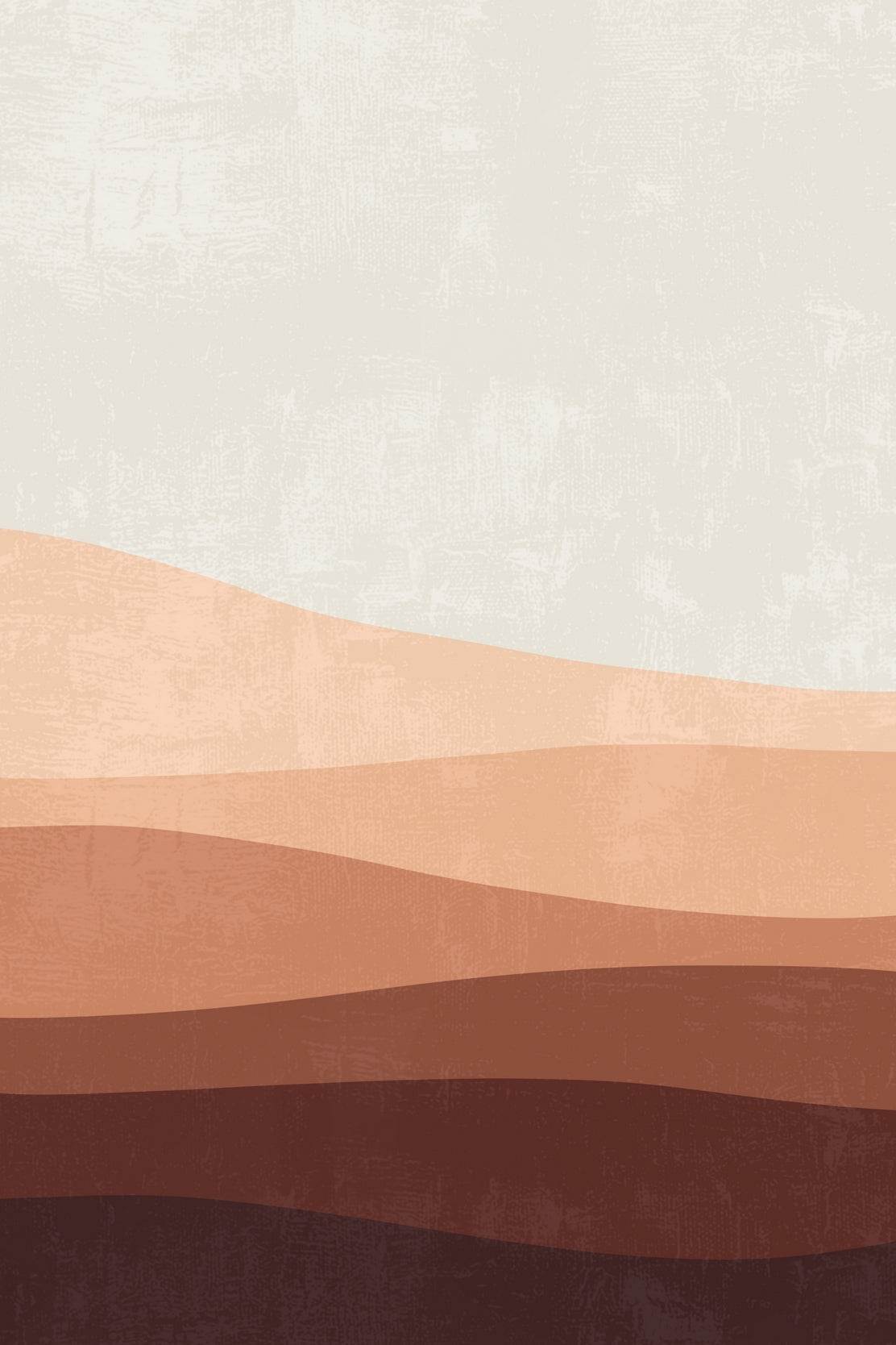 Brown Painting of a Desert landscape ArtWork - beink online art store