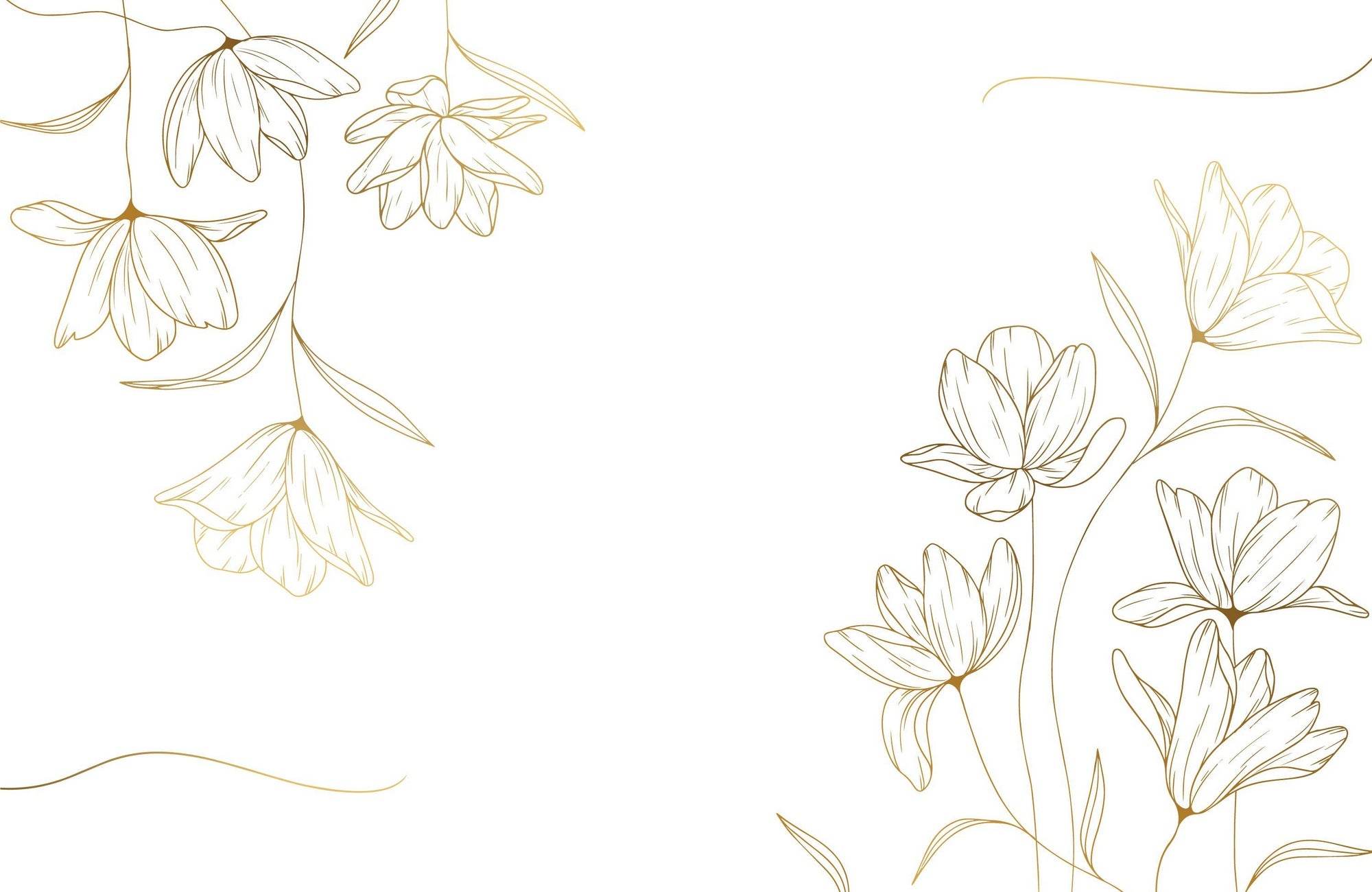 Hand Drawn Flowers Wall Art - beink online art store