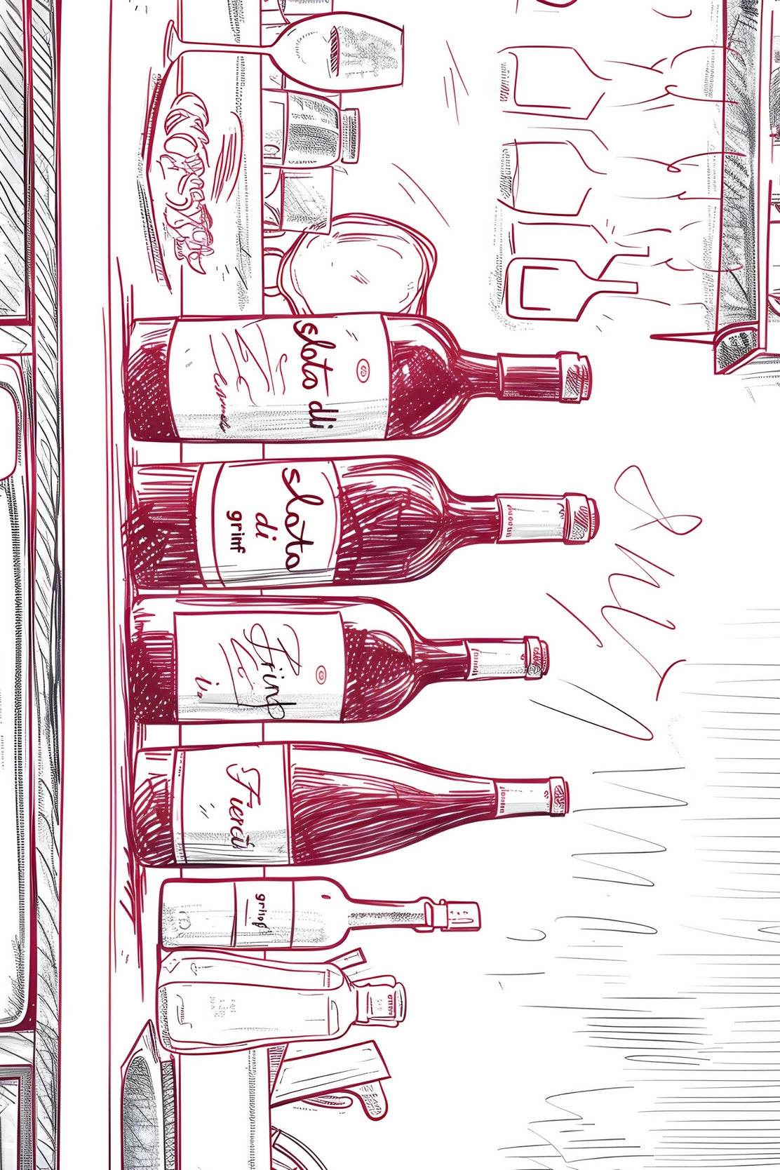Champagne Bar Painting Wall Art - beink online art store