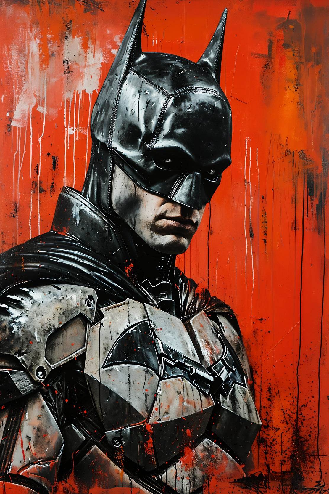 Painting of Robert Pattinson Batman Portrait - beink online art store