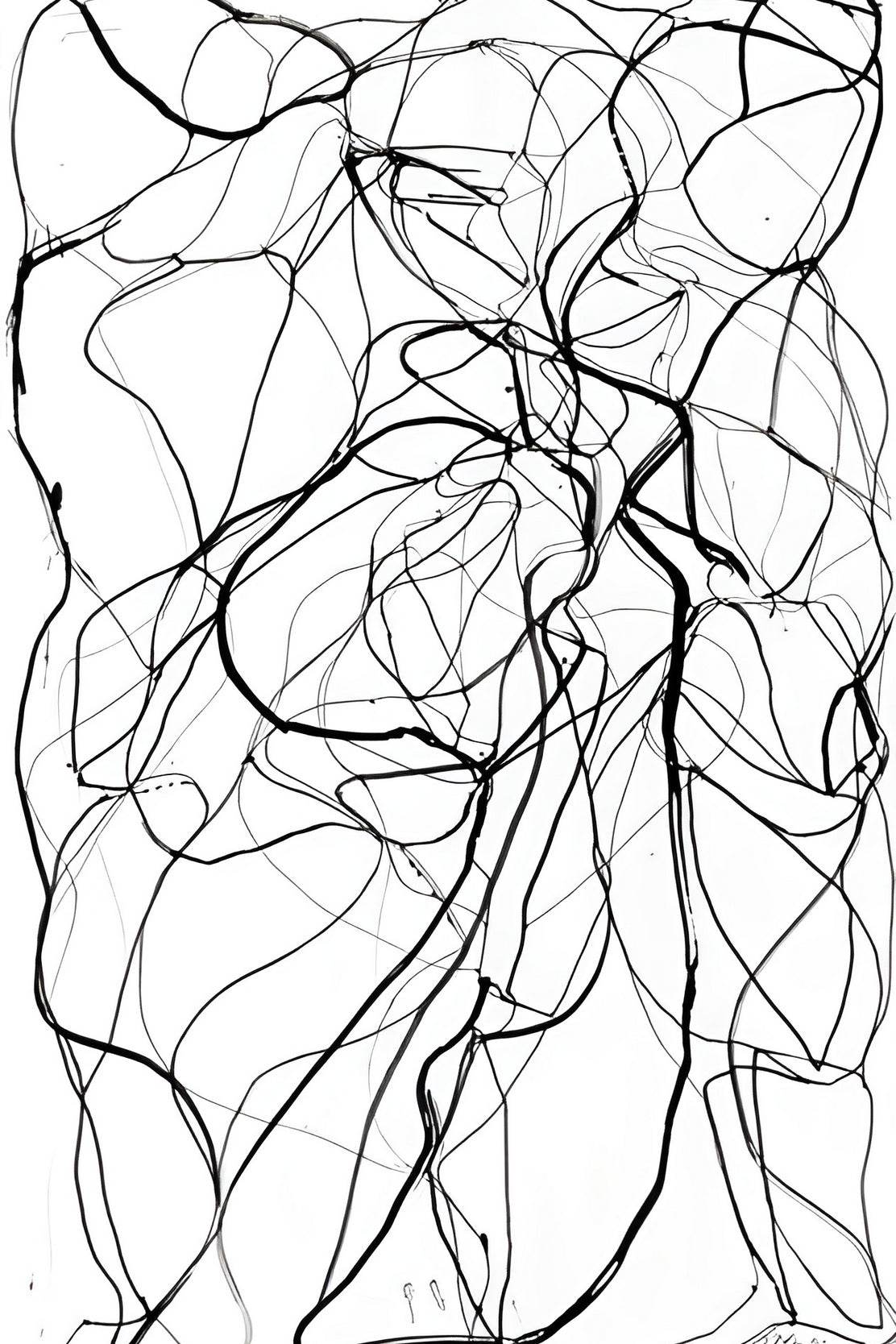 Tangled Threads Modern Wall Art - beink online art store
