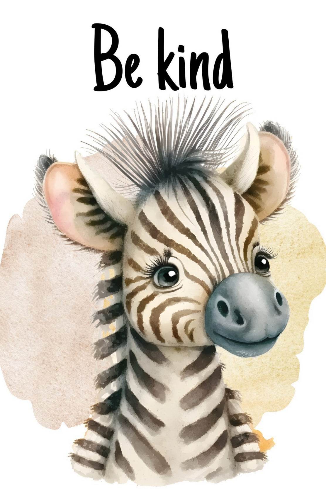 Drawing of Baby Zebra Wall Art - beink online art store