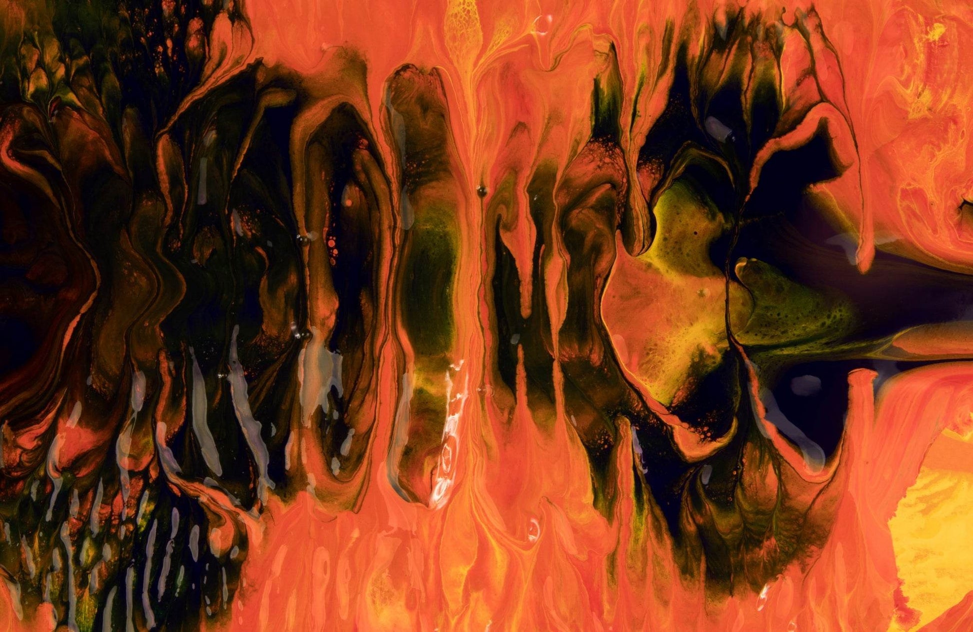 Fire Through Abstract Wall Art - beink online art store