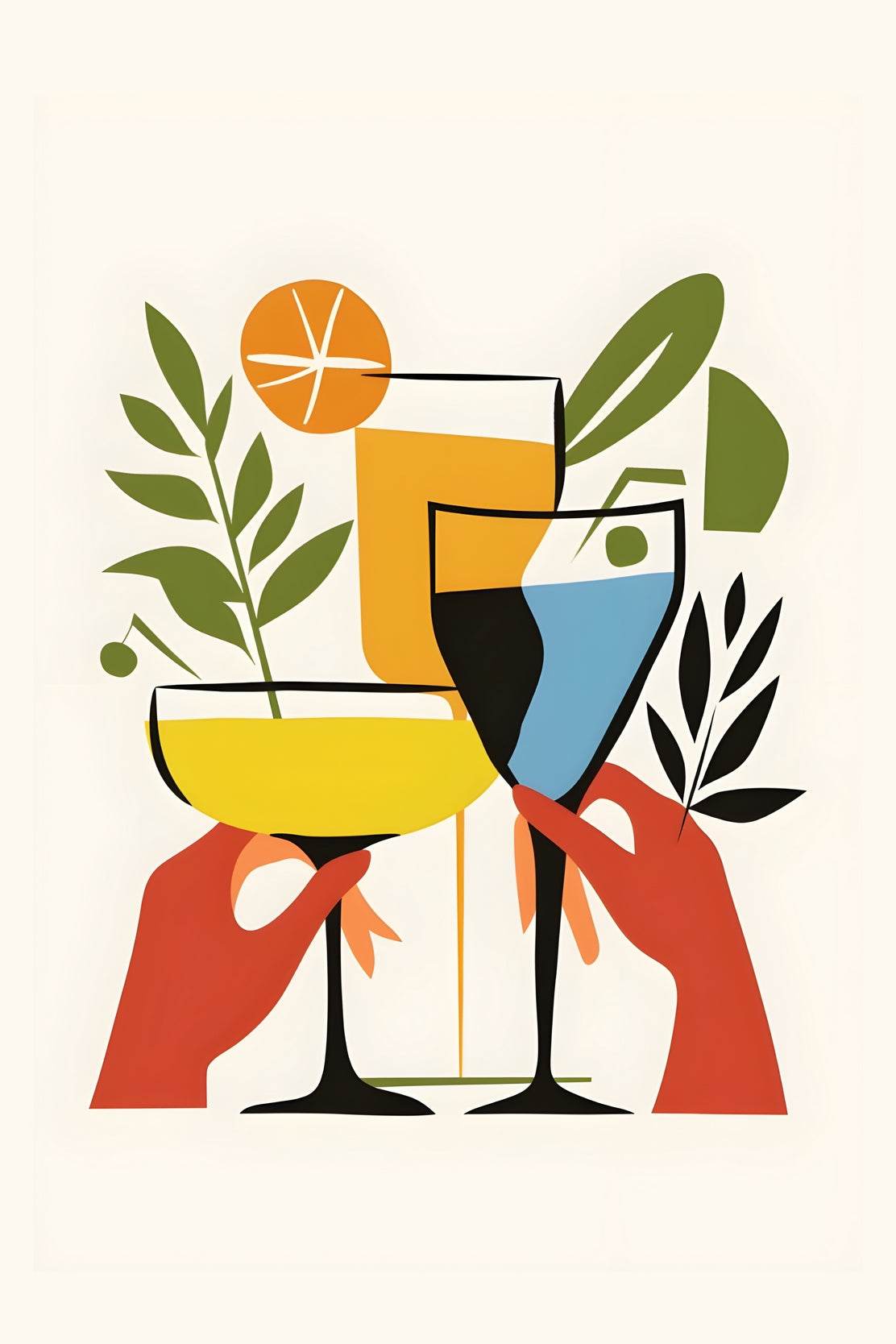 Cocktail Party Wall Art - beink online art store