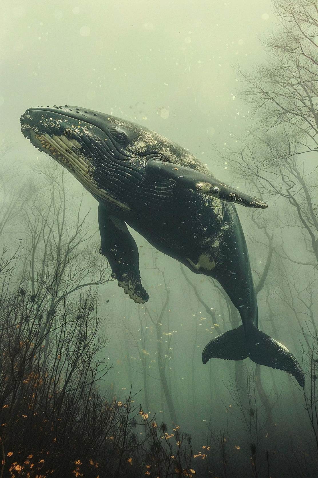 Humpback Whale Animal Wall Art - beink online art store