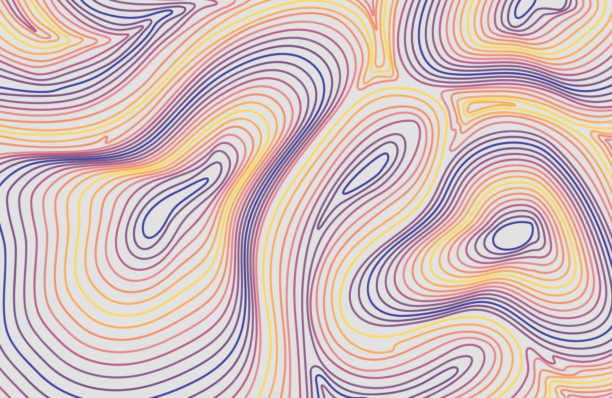 Colorful Hair Pattern Abstract Wall Art - beink online art store