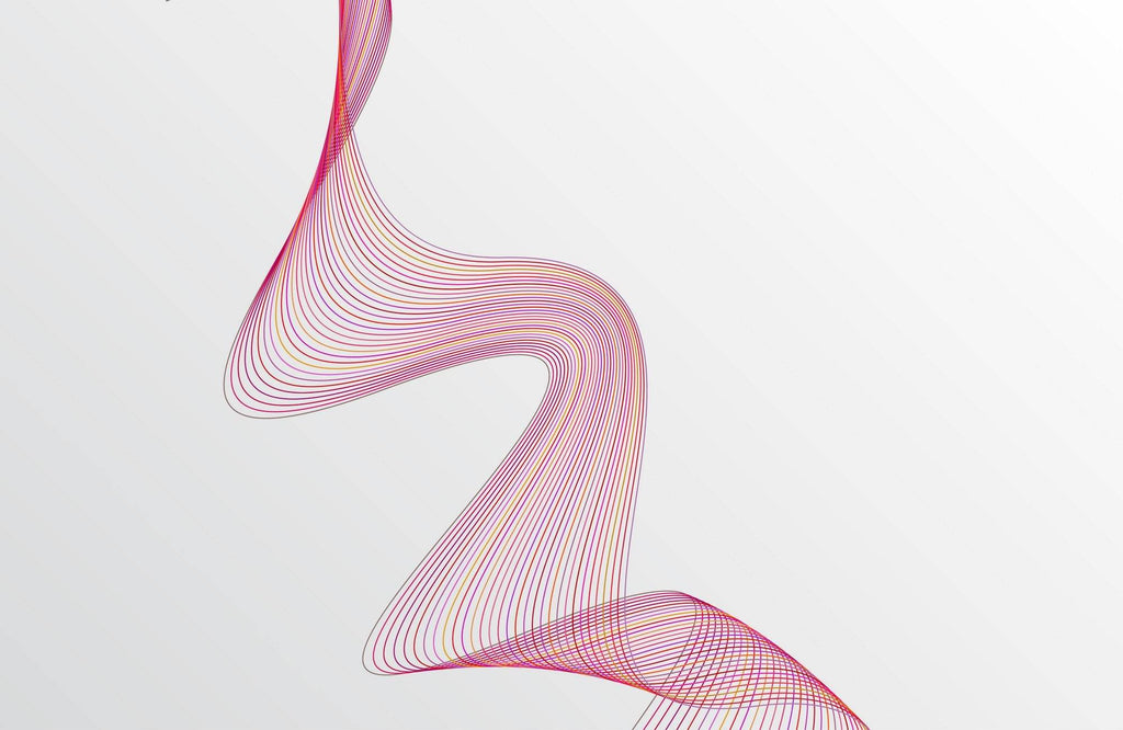 Technology Line Wave Abstract Wall Art - beink online art store