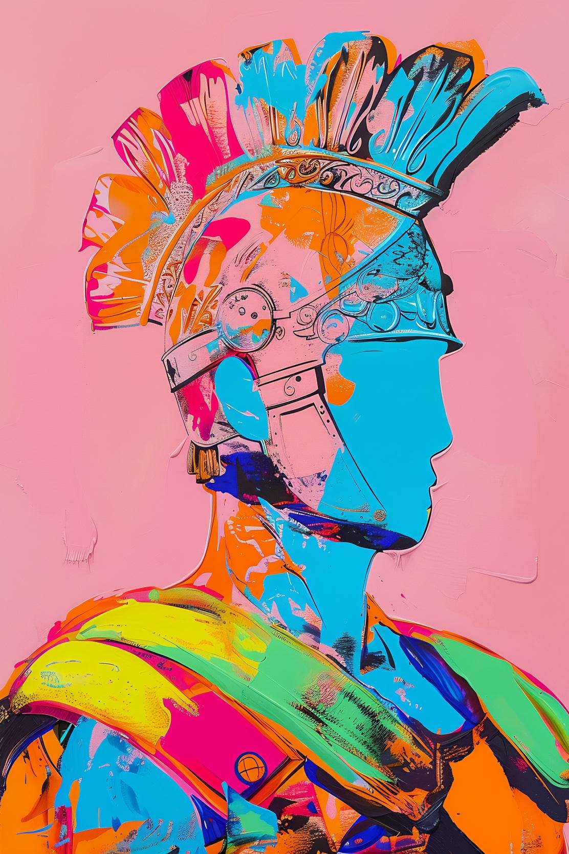 Roman Gladiator Paintings Wall Art - beink online art store