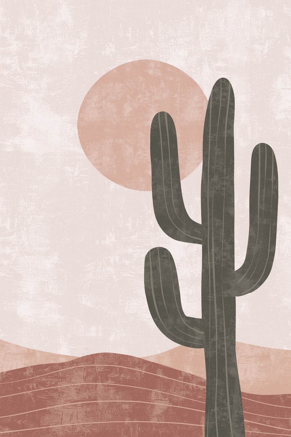Cactus in the Desert ArtWork - beink online art store