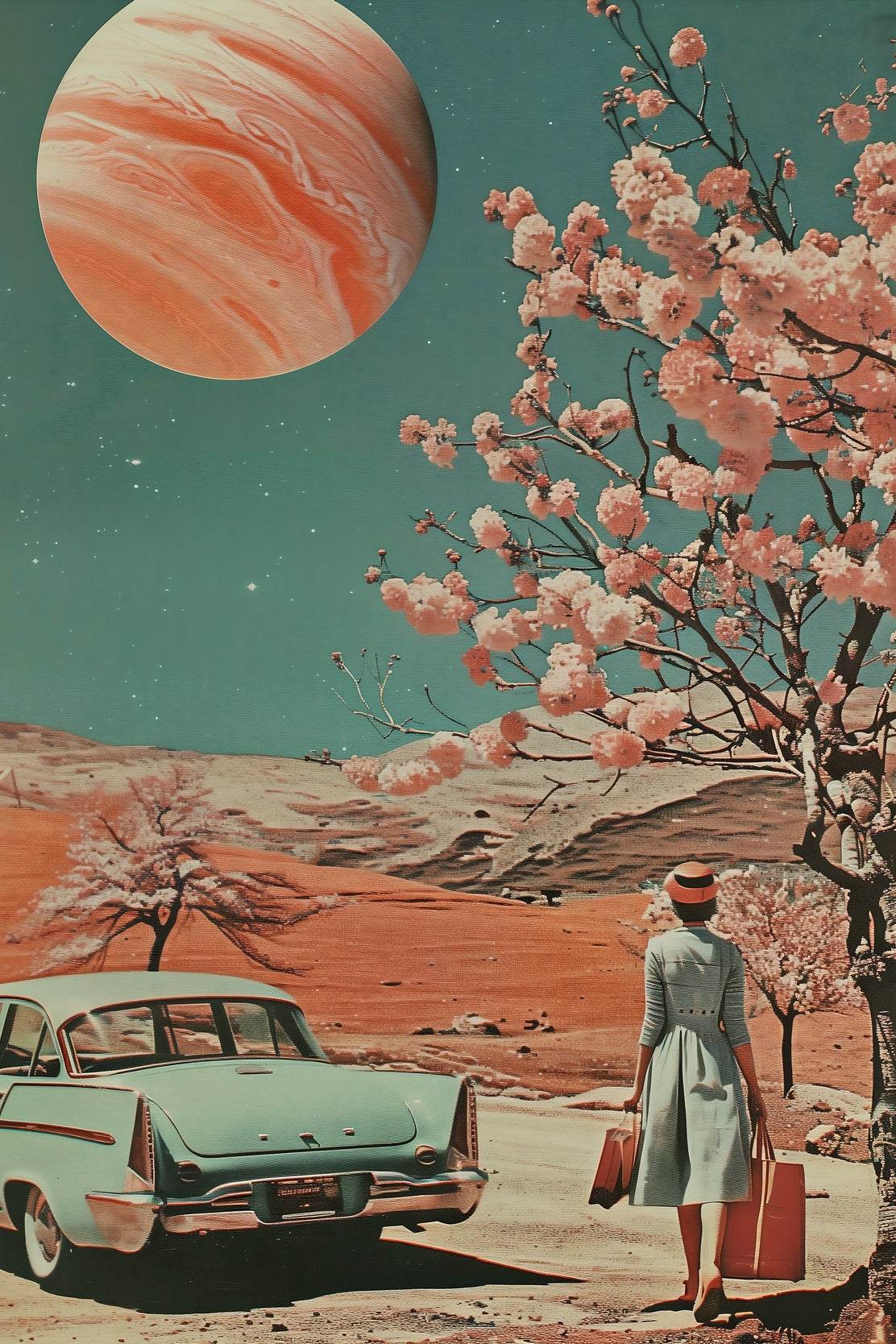 The Classic View of Life in Space Wall Art - beink online art store
