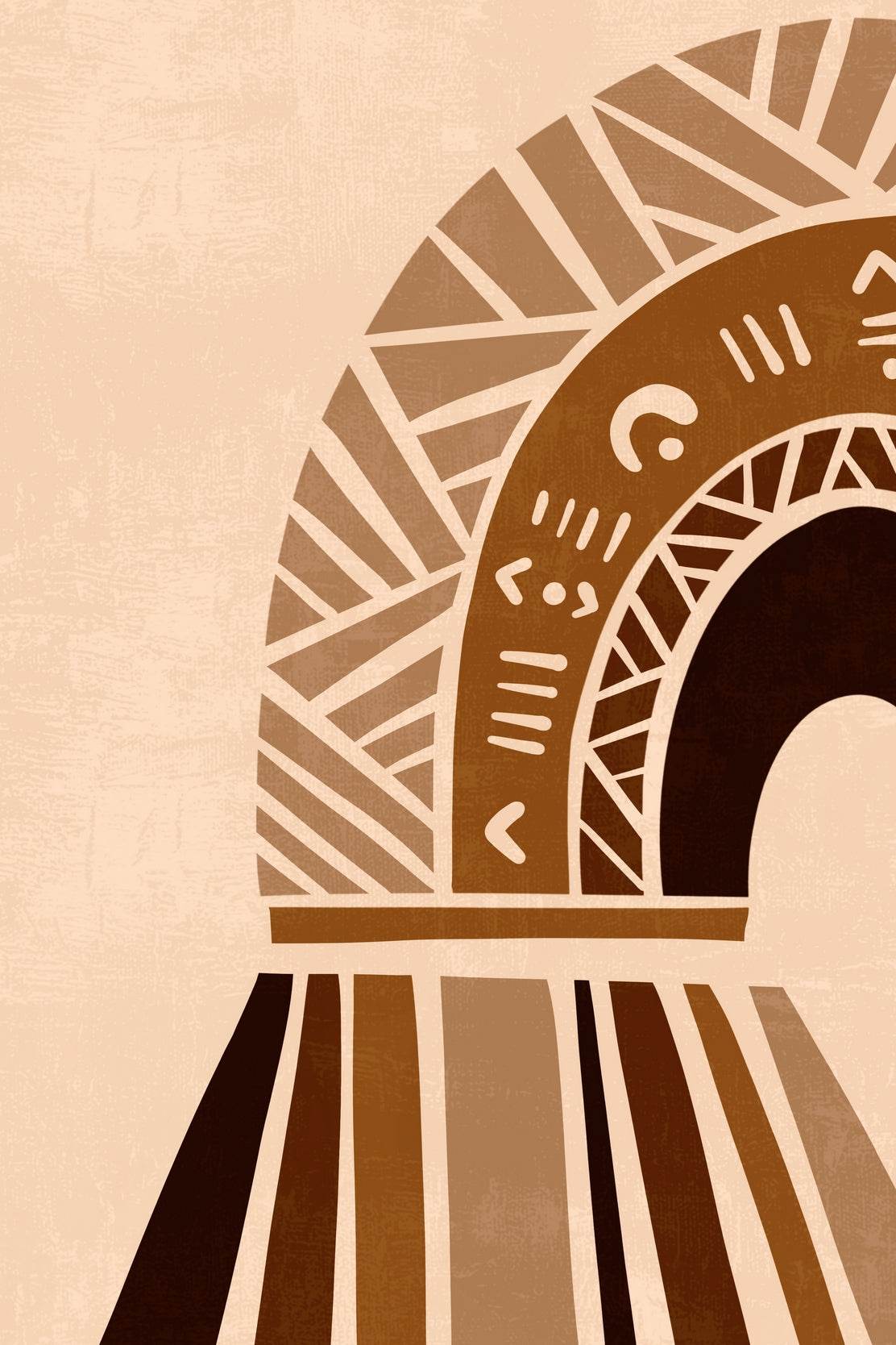 Abstract Design Tribal Inspired ArtWork - beink online art store