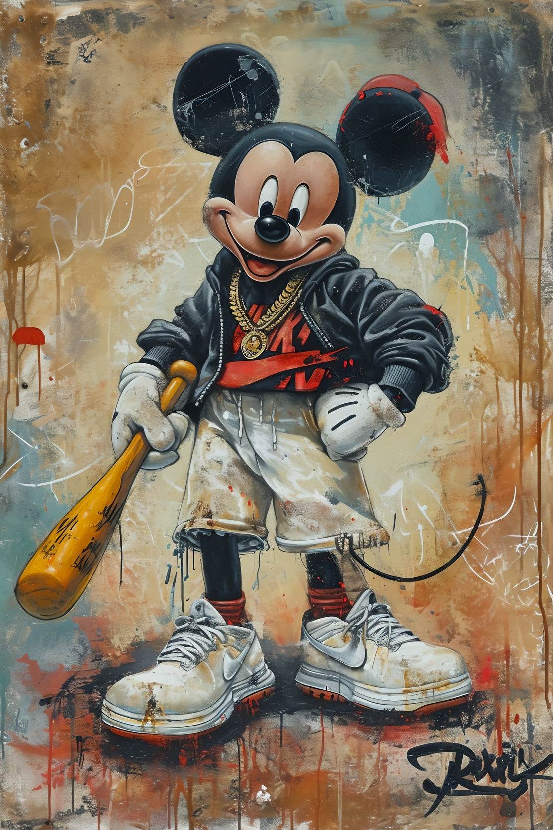 Mickey's Gangsta Style Wall Art - beink online art store